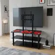 Koni ya TV ya Kioo Mpya na Mabano - 1