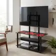 Koni ya TV ya Kioo Mpya na Mabano - 4