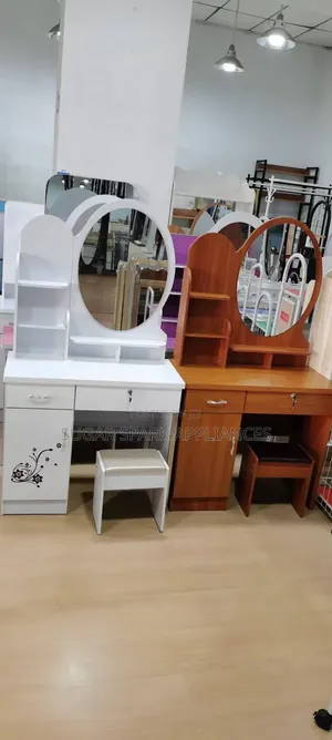 Dressing Table with Mirror - Brown