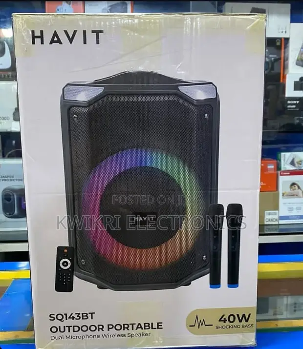 HAVIT SQ143BT Outdoor RGB Bluetooth Speaker - 1
