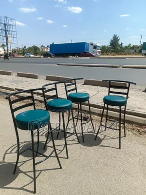 High Round Green Bar Stools
