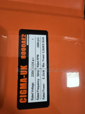 CIGMA-UK 6.8kW / 8.5kVA 8000AE2 Jenereta ya Petroli