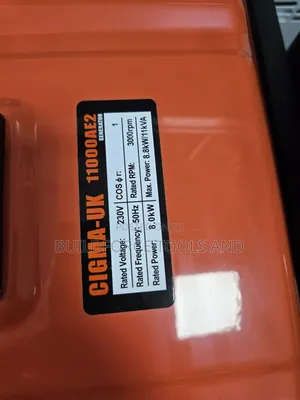 Jenereta ya CIGMA-UK 8.8kW yenye Magurudumu na Trolley