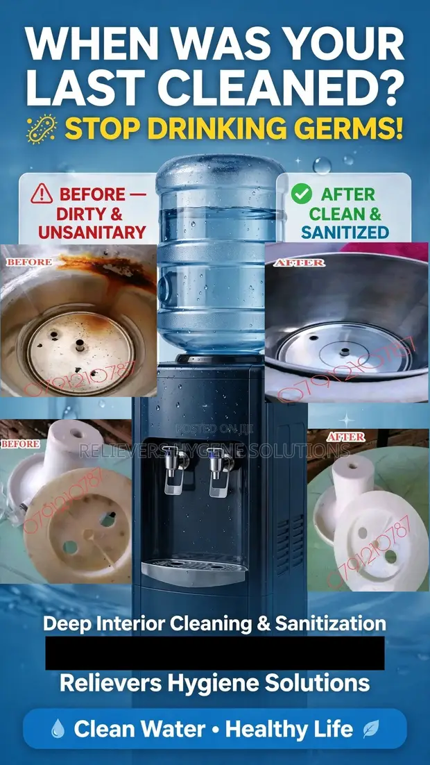Water Dispenser Deep Cleaning & Sanitization Services - 1