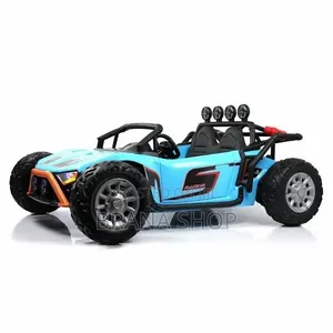 Blue 24V Monster Buggy ya Watoto ya Umeme - 2-Seater Remote Control