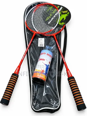 Durable Badminton Rackets with 3 Shuttlecocks (3 PCS)