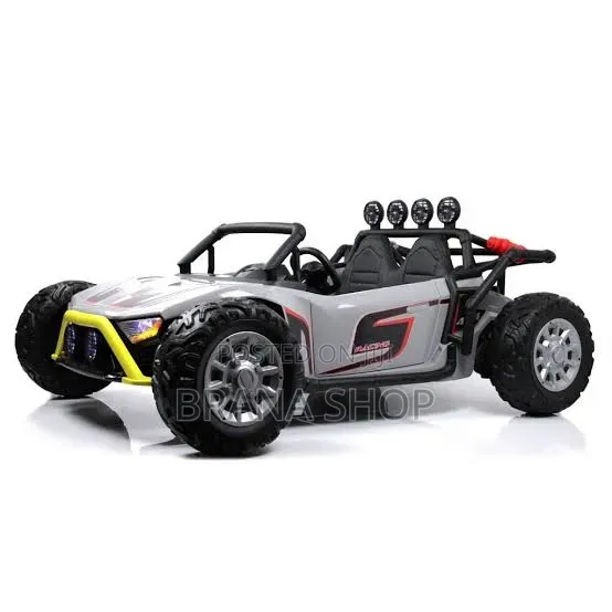24V Monster 2-Seater Ride-on Car with Remote Control - White - 1