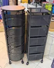 5-Tier Round Fruit Rack with Wheels - 2