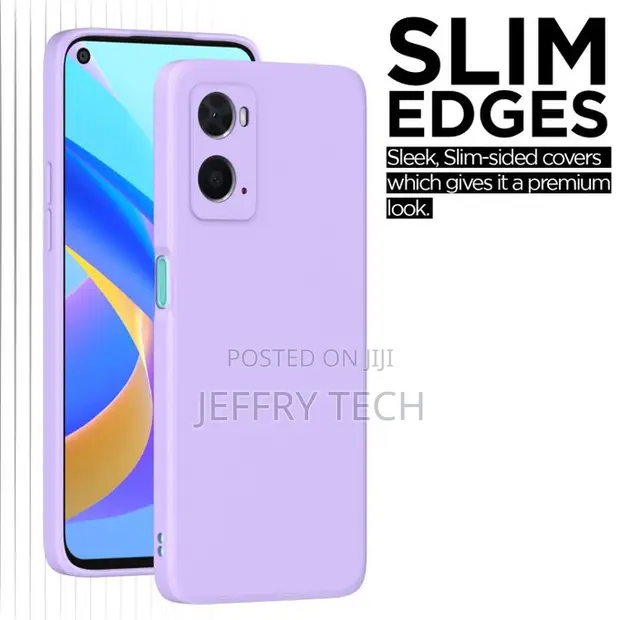 Kifaa cha Silicone Slim Fit cha OPPO A77 - Zambarau - 1