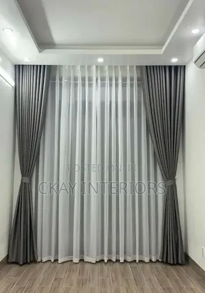 Soft Plain Window Curtains - Brand New