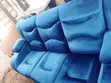 3 Seater Sofa - Blue Fabric - 2