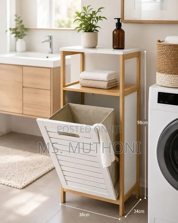 Multifunctional Laundry Storage Cabinet - 1