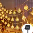 Solar Powered Outdoor Ball String Lights - 12M, 100 LEDs - 4