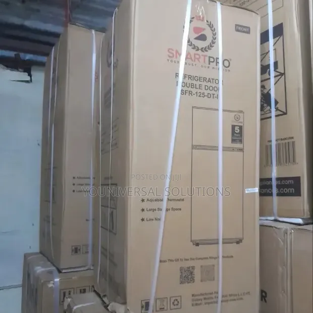 Friji la Smartpro SFR125-DT-I Lita 95 Milango Miwili - 1