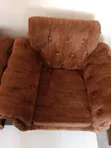 5 Seater Sofa Set - Brown Fabric - 1