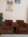 5 Seater Sofa Set - Brown Fabric - 2