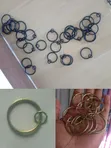 Metallic Curtain Rings - Black - 2