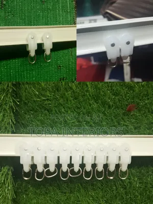 Curtain Runners for Drapery Tracks - White Plastic