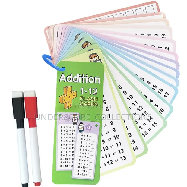 15pcs Math Addition Reusable Learning Cards Set - 1