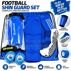 Seti ya Shin Guards za Kandanda na Soksi za Compression