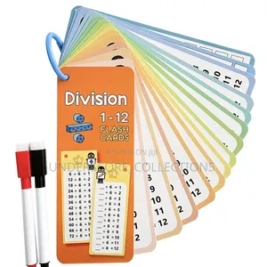 15pcs Math Division Learning Cards Set