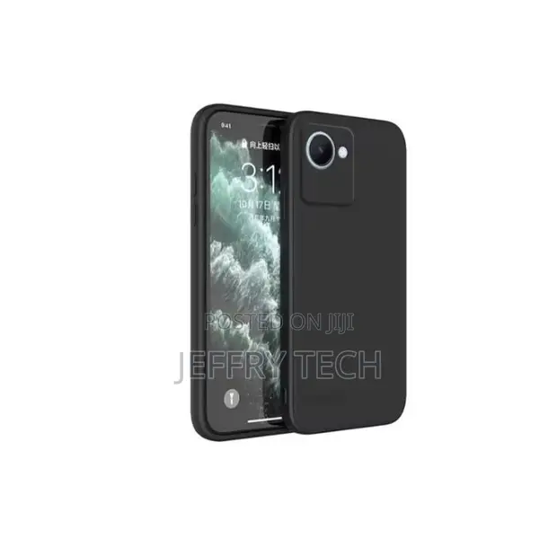 Realme C30s Soft Silicone Case/Cover - Black - 1