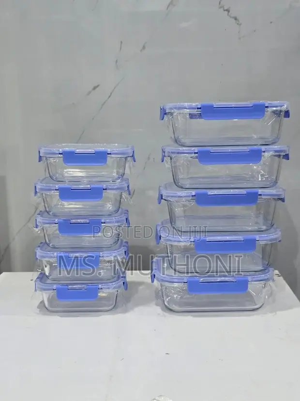 Set ya Vipikio vya Chakula vya Kioo 10 pcs - 1