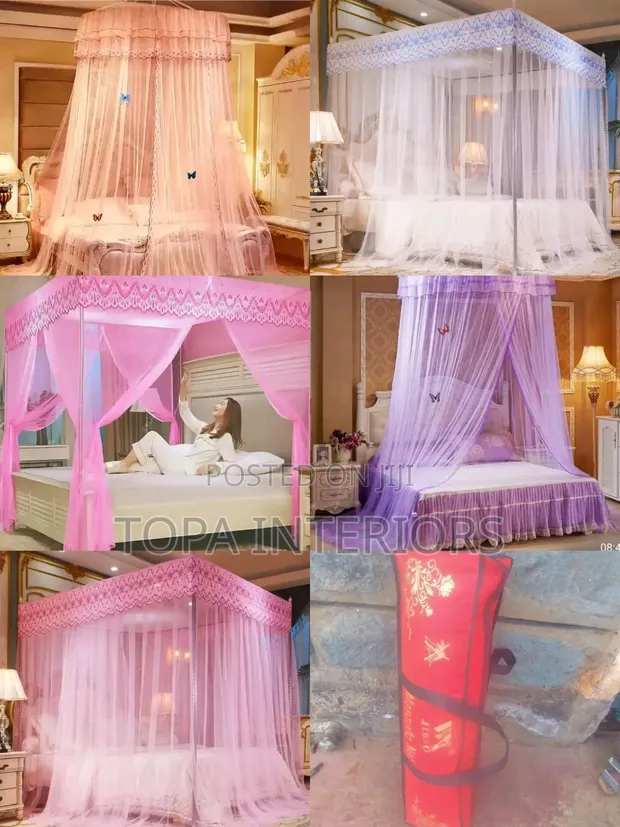See-Through Fine Mesh Mosquito Nets for Beds - 1