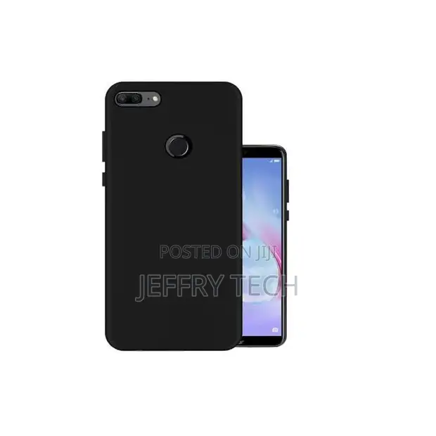 Soft Silicone Back Cover kwa Honor 9 Lite - Nyeusi - 1