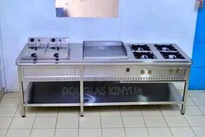 Commercial Cooking Range with Fryer & Hot Plate