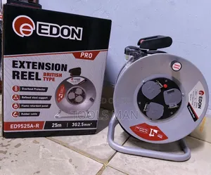 Edon 25m 2.5mm Heavy-Duty Cable Reel Extension