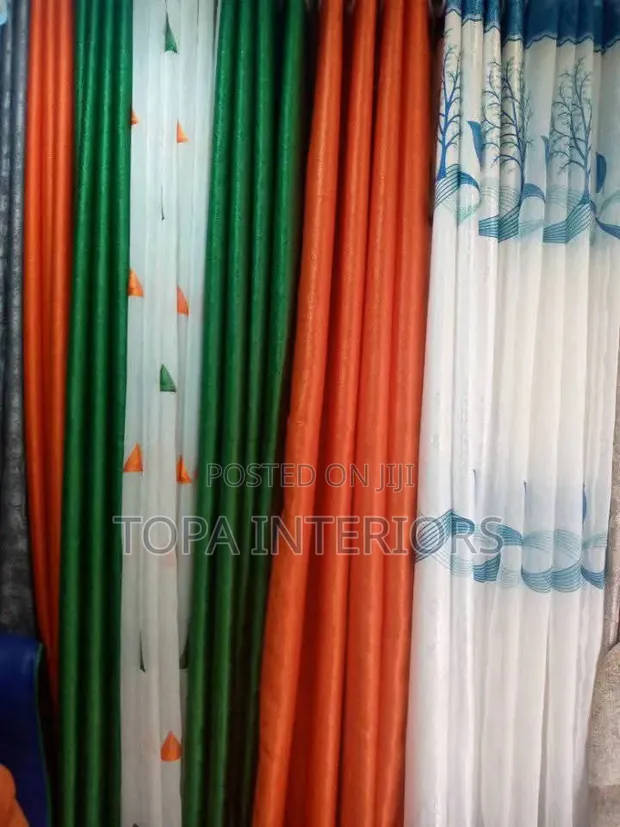 Home Interiors Panel Curtains - Multicolor Polyester - 1