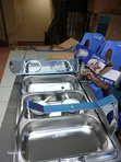 Rectangular Stainless Steel Triple-Tray Chafing Dish - 2