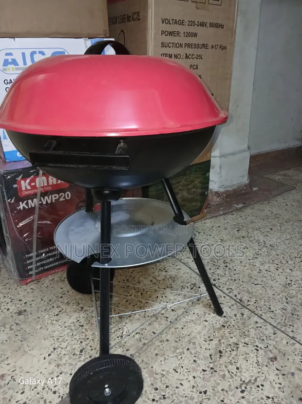 17-Inch Portable Kettle Charcoal Barbecue Grill - 1