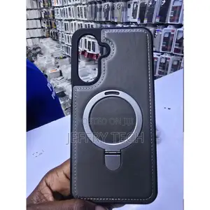Kifaa cha Samsung Galaxy A55 cha Faux Leather chenye Pete ya Sumaku na Kickstand