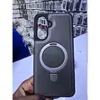 Samsung Galaxy A55 Premium Faux Leather Magnetic Ring Kickstand Case - 1