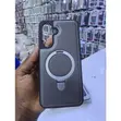 Samsung Galaxy A55 Premium Faux Leather Magnetic Ring Kickstand Case - 2