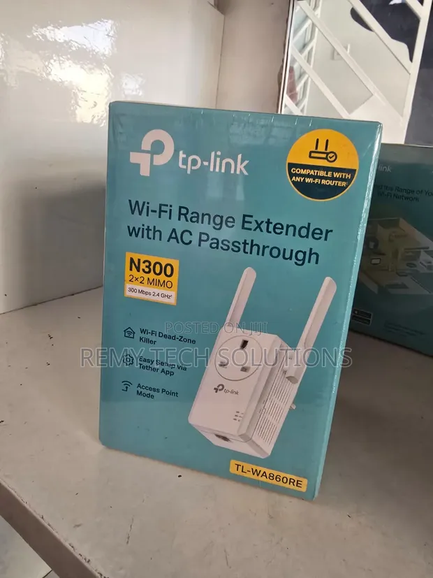 TP-Link 300Mbps Wi-Fi Range Extender TL-WA860RE - 1