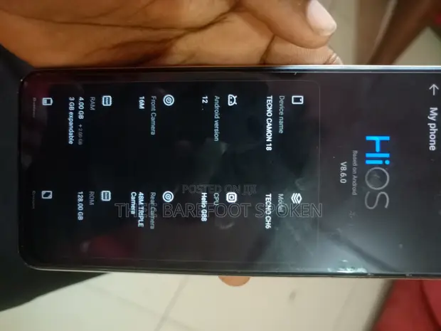 Tecno Camon 18 128GB White - 1