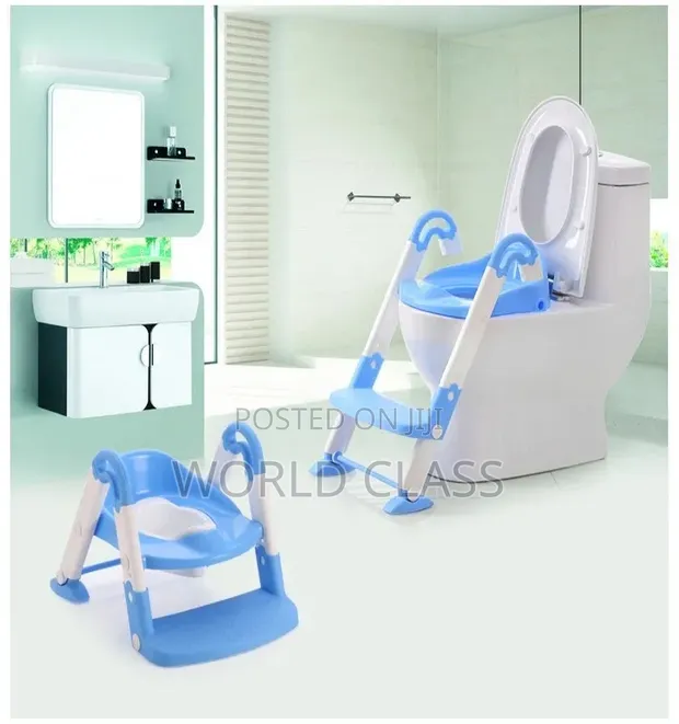 3-in-1 Baby Potty Training Seat with Step Ladder - 1