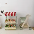Wooden Kids Shopping Trolley - Pretend Grocery Play Toy - 3