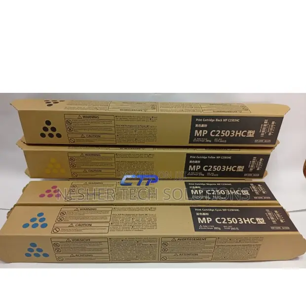 Ricoh MPC 2503 Toner Cartridges (K, C, M, Y) - 1