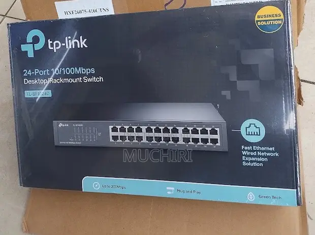TP-Link Switch ya Gigabit 24-Port ya Rackmount TL-SF1024D - 1