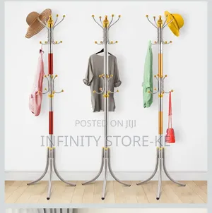 Stainless Steel Coat Rack with 16 Hooks
