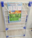 Portable Garment Clothes Rack with Hanging Bar - 1
