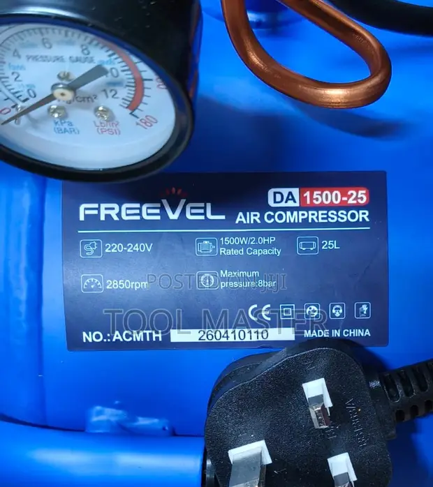 Freevel DA1500-25 25L Air Compressor - 1