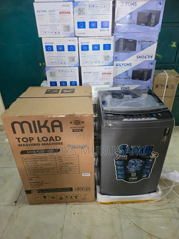 Mika 10kg Fully Automatic Top Load Washing Machine - 1