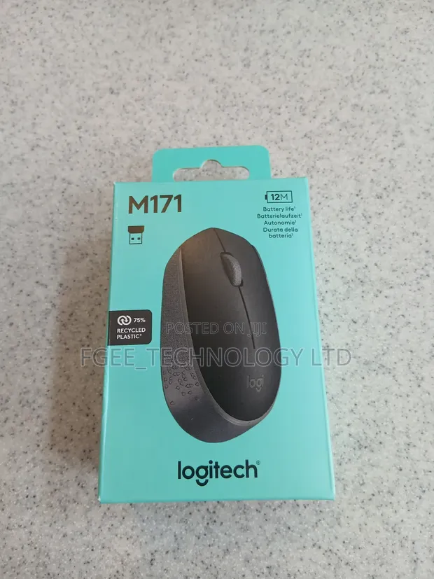 Logitech Wireless Mouse M171 Halisi - 1