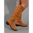 Viatu vya Magoti vya Suede - 2