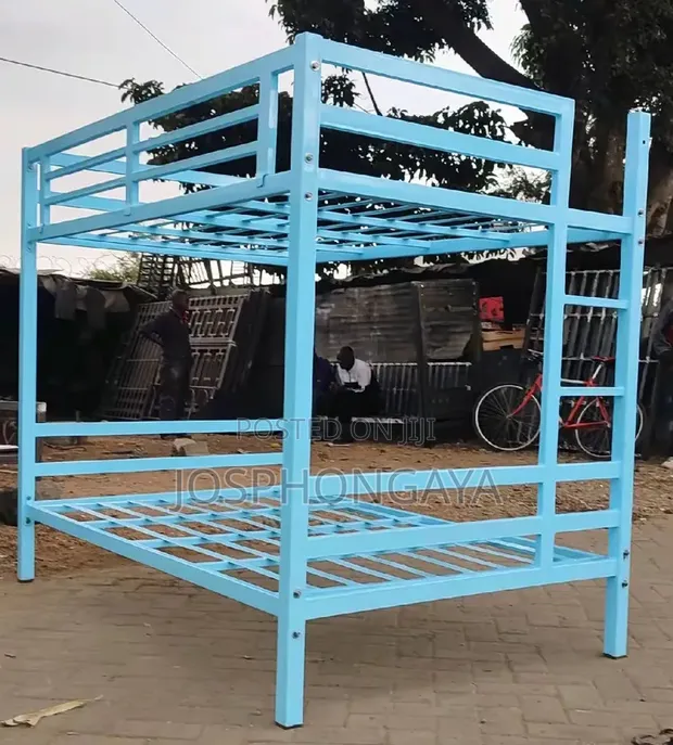 3.5x6 Double Decker Bed Frame - Brand New Blue - 1